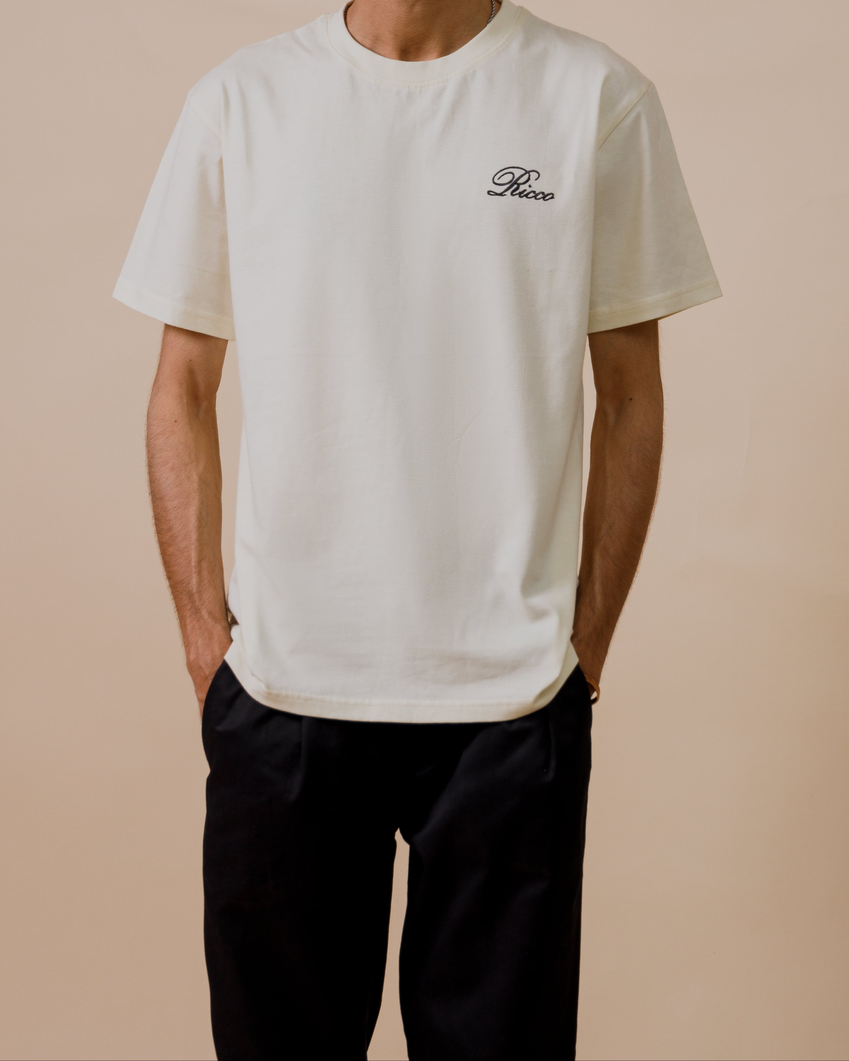 CREAM WHITE T-SHIRT