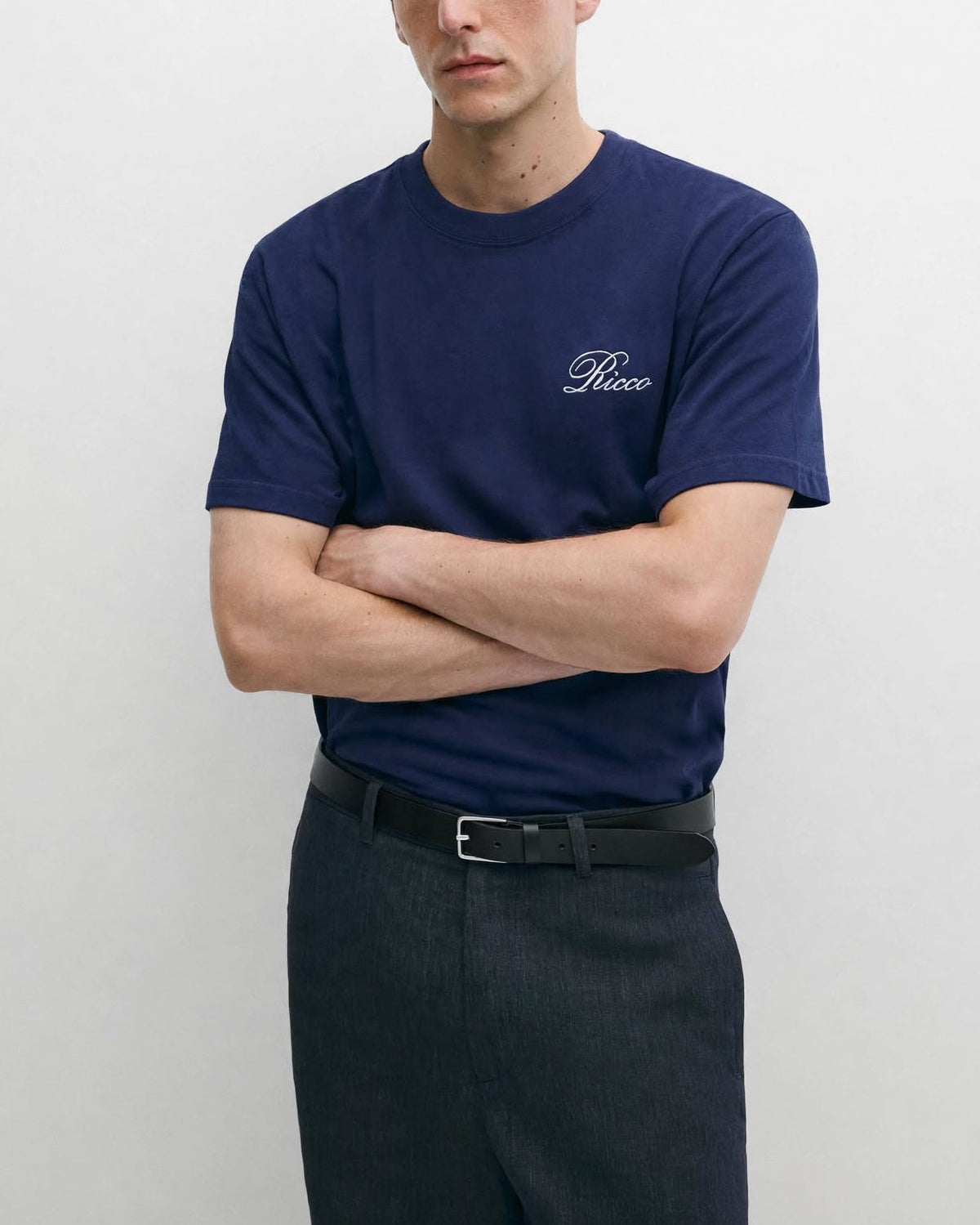 Ricco blue cotton T-shirt