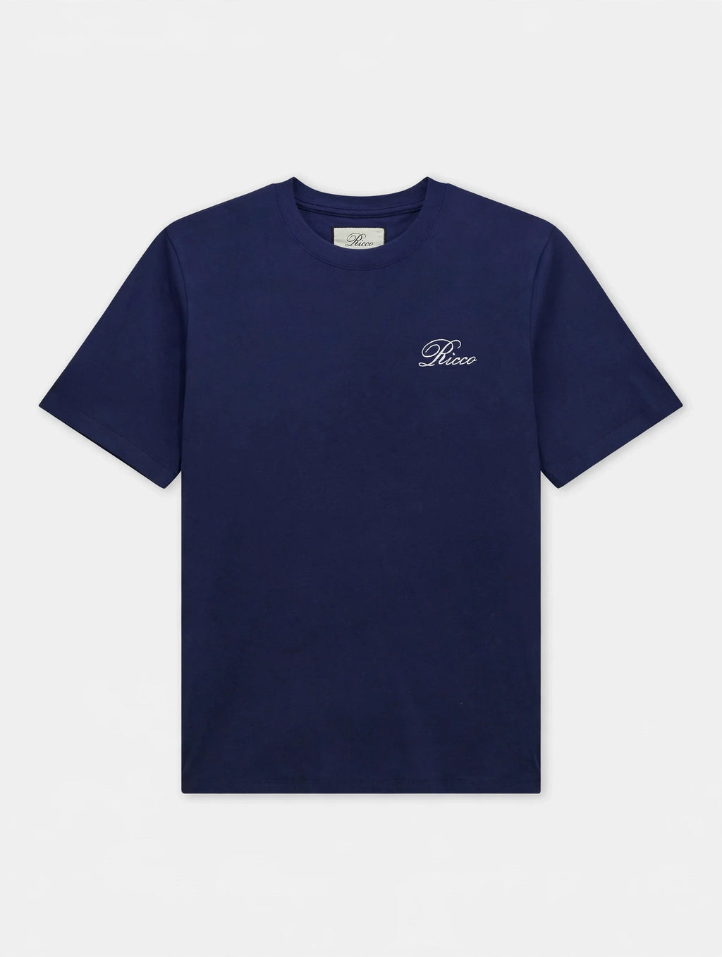 Ricco blue cotton T-shirt, view 3